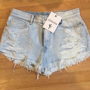 Pistola cut off jean shorts
